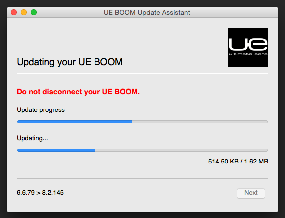 how update firmware ue megaboom app for mac